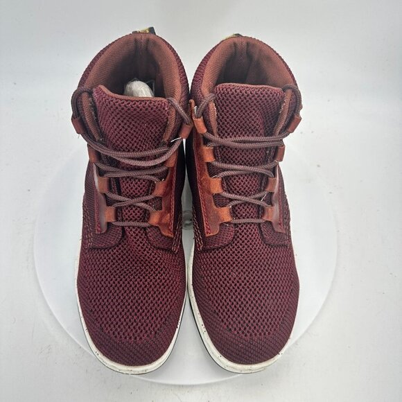 Dr. Martens Telkes Knit Women Size 8 Ankle Sneaker Boot Burgundy Maroon - Picture 3 of 13